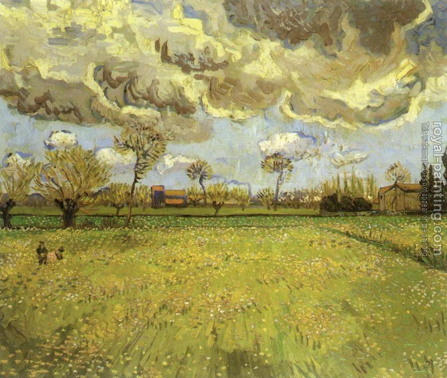 Vincent Van Gogh : Landscape under Stormy Skies
